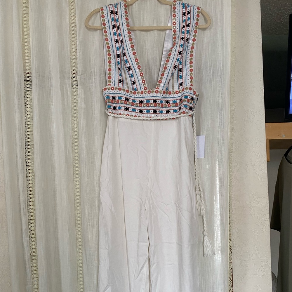 White majorelle jumpsuit